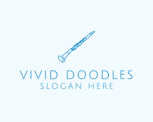 Clarinet Musical Instrument logo design