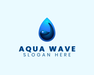 Water Liquid Droplet logo design