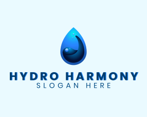 Water Liquid Droplet logo