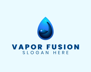 Water Liquid Droplet logo design