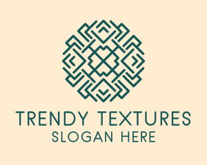 Green Pattern Weaver logo design