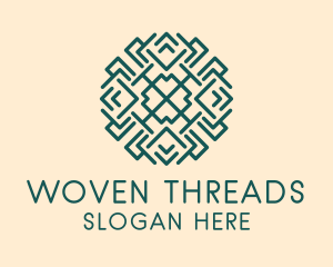 Green Pattern Weaver logo design