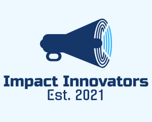 Blue Radar Megaphone  logo