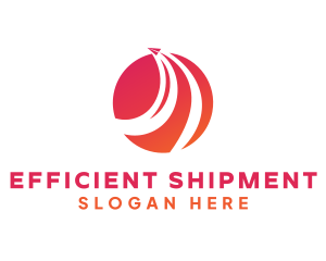 Gradient Arrow Logistics logo design