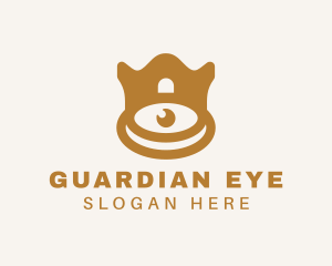 Golden House Eye logo design