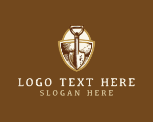 Shovel Landscaping Gardening logo