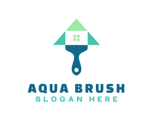 Paint Brush Home logo design