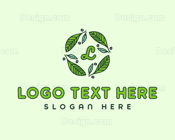 Ornamental Green Wreath Logo
