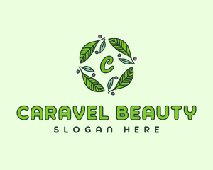 Ornamental Green Wreath logo design