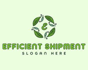 Ornamental Green Wreath logo design