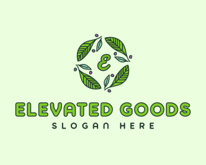 Ornamental Green Wreath logo design