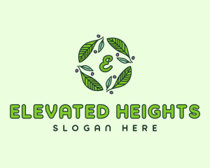 Ornamental Green Wreath logo design