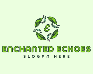 Ornamental Green Wreath logo design