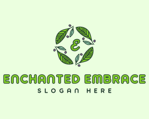 Ornamental Green Wreath logo design