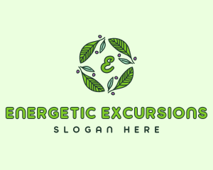 Ornamental Green Wreath logo design