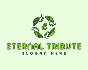 Ornamental Green Wreath logo design