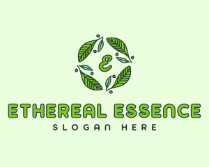 Ornamental Green Wreath logo design