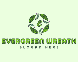 Ornamental Green Wreath logo