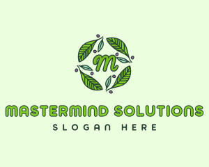 Ornamental Green Wreath logo design