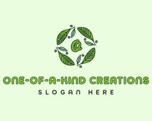 Ornamental Green Wreath logo design