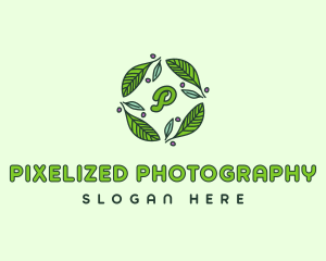 Ornamental Green Wreath logo design