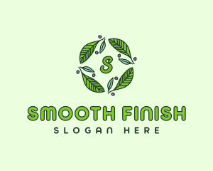 Ornamental Green Wreath logo design