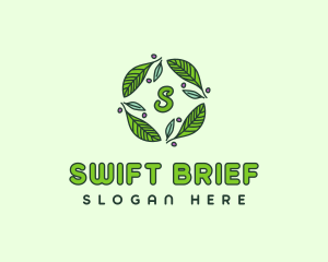 Ornamental Green Wreath logo design