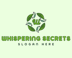 Ornamental Green Wreath logo design