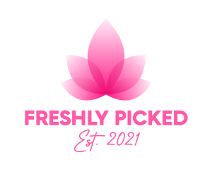 Pink Feminine Floral Petal  logo design