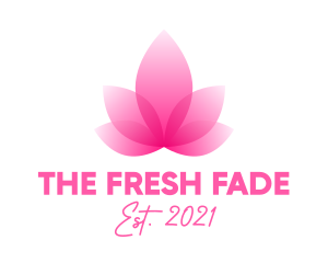 Pink Feminine Floral Petal  logo design