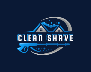 Cleaning Pressure Washing Housekeeping logo design