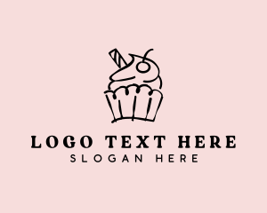 Cupcake Sweet Dessert logo