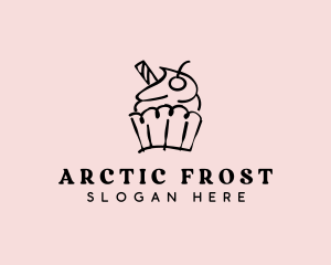 Cupcake Sweet Dessert logo design