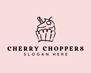 Cupcake Sweet Dessert logo design