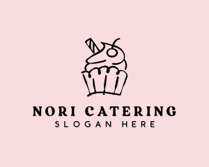 Cupcake Sweet Dessert logo design