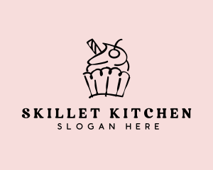 Cupcake Sweet Dessert logo design