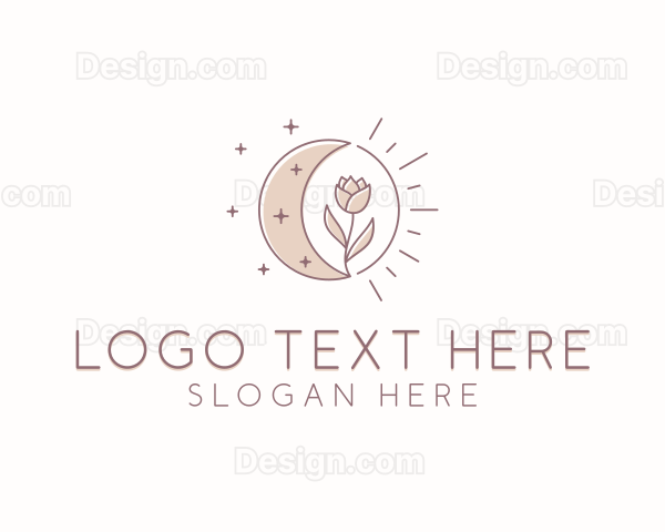 Floral Moon Florist Logo