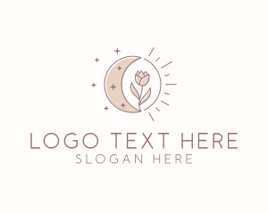 Floral Moon Florist Logo