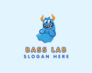 Cute Slime Monster logo design