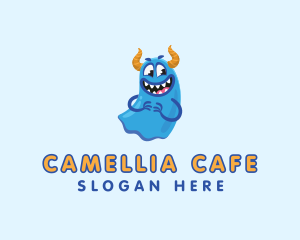 Cute Slime Monster logo design