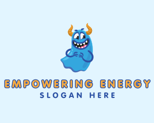 Cute Slime Monster logo design