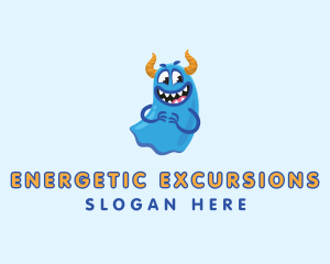 Cute Slime Monster logo design