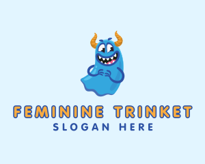 Cute Slime Monster logo design