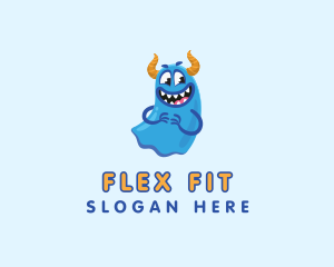 Cute Slime Monster logo design