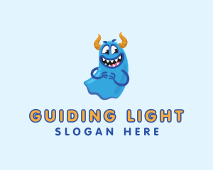 Cute Slime Monster logo design