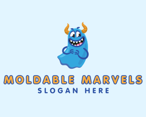 Cute Slime Monster logo