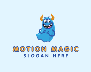 Cute Slime Monster logo