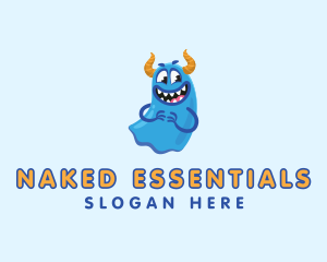 Cute Slime Monster logo design