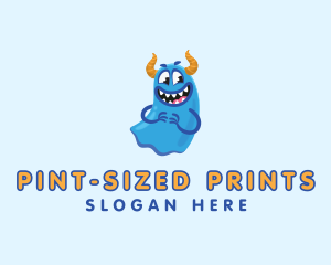 Cute Slime Monster logo