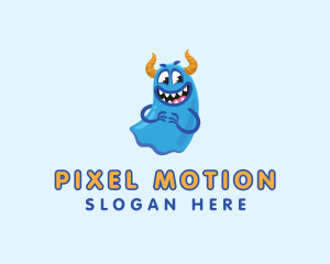 Cute Slime Monster logo